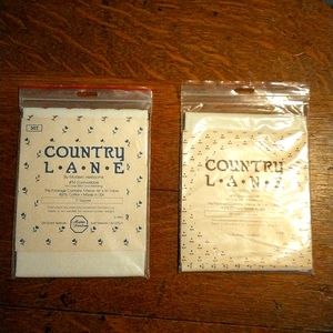 Vintage Country Lane #14 Evenweave 1 Circle Center 1 Square Center 1984 NEW